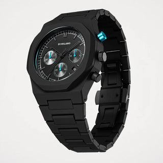Orologio Cronografo Charcoal Black "Polychrono " D1 Milano