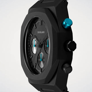 Orologio Cronografo Charcoal Black "Polychrono " D1 Milano