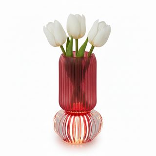 Bomboniera Vaso Lampada Led Henriette ø11 h.19 cm.