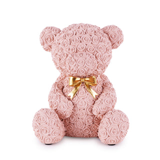 Bomboniera Salvadanaio Orsetto Rosa "New Enfant" di Henriette 10x12 cm.