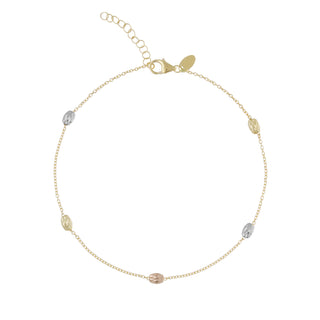 Bracciale con Ovalini Oro 18 kt.