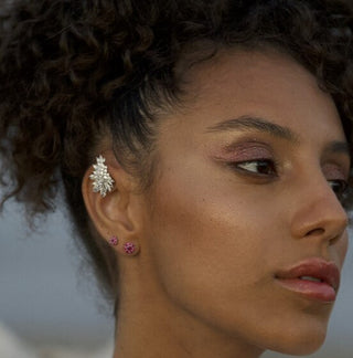 Orecchini Mini Flower Fucsia