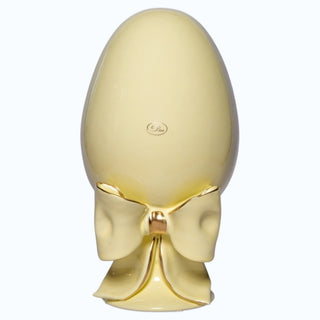 Uovo Decorativo Giallo Dea Capodimonte h.30cm.