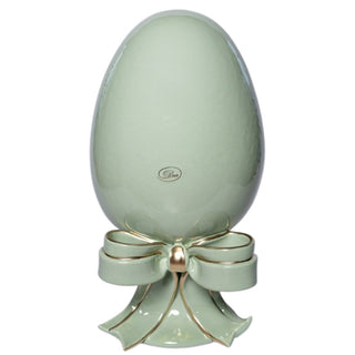 Uovo Decorativo Verde Dea Capodimonte h.30cm.