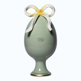Uovo Decorativo Verde Dea Capodimonte h.21 cm.