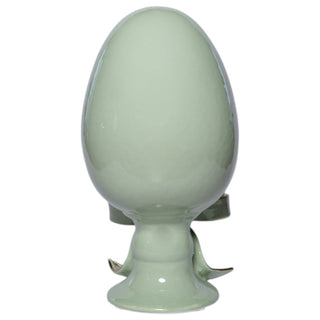 Uovo Decorativo Verde Dea Capodimonte h.30cm.