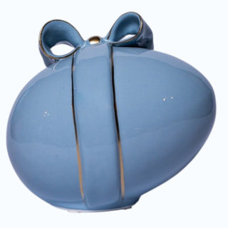 Uovo Decorativo Dea Polvere Capodimonte h.13 cm.