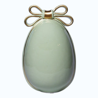 Uovo Decorativo Verde Dea Capodimonte h.18 cm.