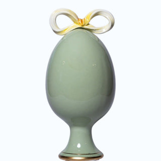 Uovo Decorativo Verde Dea Capodimonte h.21 cm.
