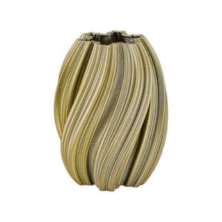 Vaso Spirale Oro Melograno h. 24 cm.