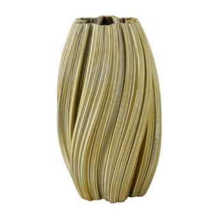 Vaso Spirale Oro Melograno h. 34 cm.