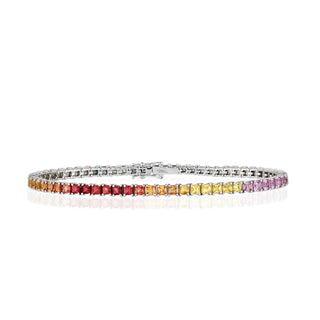 Bracciale Tennis Rainbow in Argento 925%
