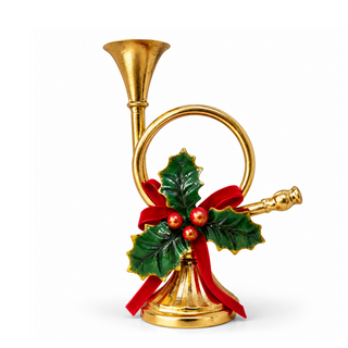 Candeliere "Emozioni di Natale" Fiori di Lena h.22.5 cm.