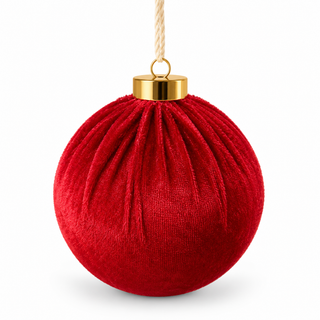 Set 12 pz. Sfere Velvet Ball "Caldo Abbraccio" Fiori di Lena Ø10 cm.