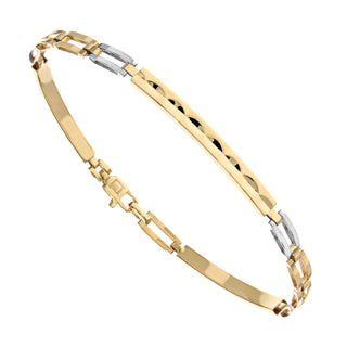 Bracciale Uomo Scatolato Oro Giallo 18 kt.