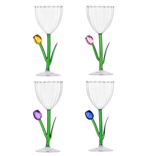 Set 4 Calici Tulipano "Botanica" Ichendorf Milano