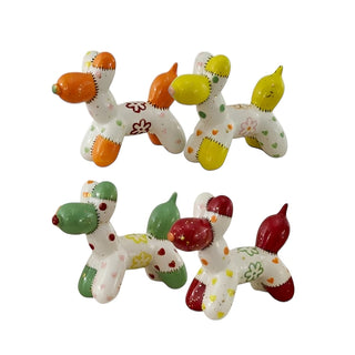 Bomboniera Cagnolino Palloncino Assortito Melograno 10x7.6 cm.