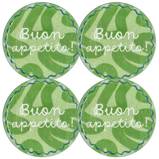 Set 4 Piatti Pizza Buon Appetito Andrea Fontebasso Ø33 cm.