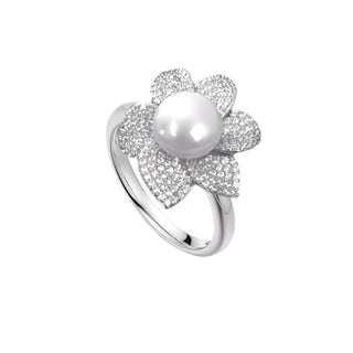 Anello Foglie Regolabile in Argento 925%