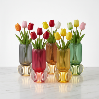Bomboniera Vaso Lampada Led Henriette ø11 h.19 cm.