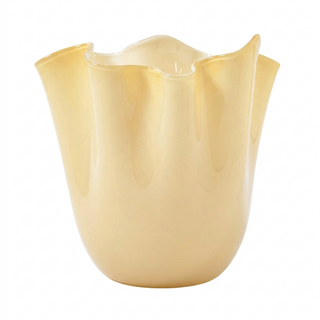 Vaso Fazzoletto Medium Burro Venini h. 24 cm.