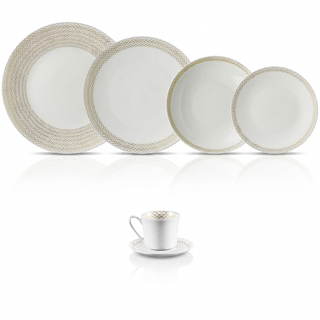 Servizio di Piatti Per 12 Persone 52 Pz. "Jade Glam" Rosenthal