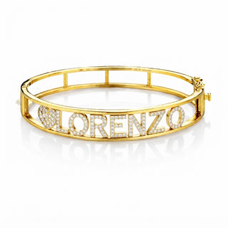 Bracciale Manetta Con Nome Personalizzabile in Argento 925%