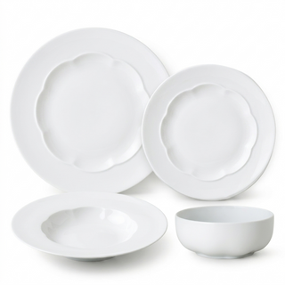 Servizio di Piatti Per 12 Persone 37 Pz. "Sonetto Bianco" Rosenthal