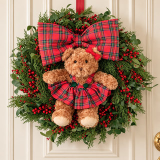 Ghirlanda "Scozzese Teddy" Sara's Idea 60 cm.