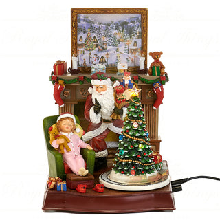 Scena Natalizia con LED, Musica e Movimento Goodwill 28 cm