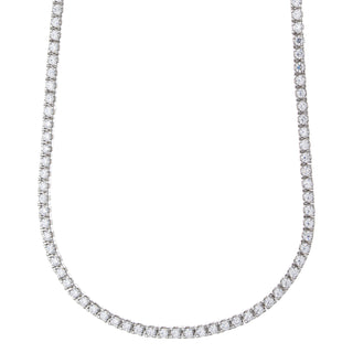 Collana Tennis  Oro Bianco 18 kt.