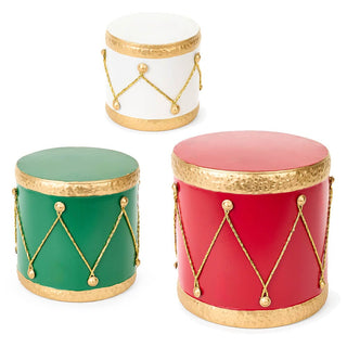 Set 3 Tamburi Decorativi "La Giostra di Amelie" Nuvole di Stoffa