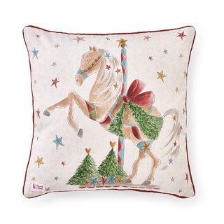 Cuscino Double Face "La Giostra di Amelie" Nuvole di Stoffa 40x40 cm.