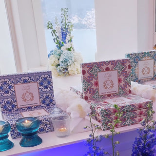 Bomboniera Gift Set Singolo Personalizzabile White and Gold Casa Amalfi