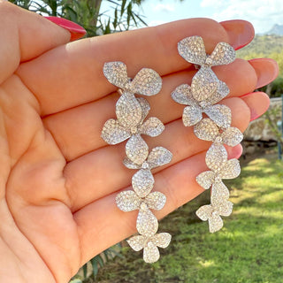 Orecchini Foglie in Argento 925%