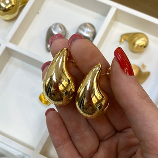 Orecchini A Goccia "Drop Gold" in Argento 925%