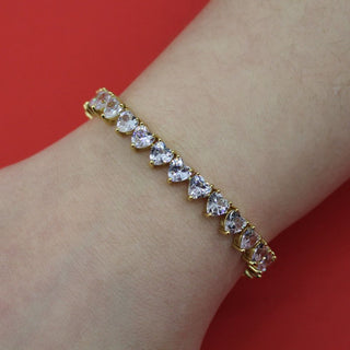 Box Bracciale Cuori Gold+Biscotto+Profumo