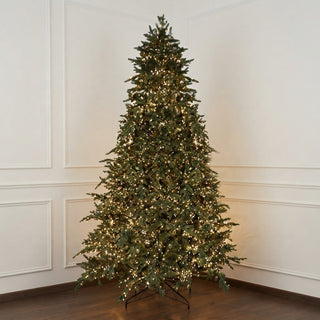 Albero di Natale Pino Courmayeur 6000 MiniLed Fiori di Lena - h.270 cm.