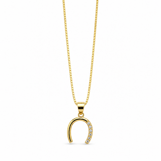 Collana Ferro di Cavallo Gold in Argento 925%