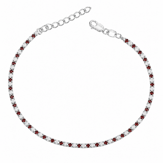 Bracciale Tennis Argento 925% White Rubin 1,5 mm.