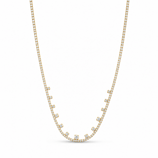 Collana Tennis Luxury Gold In Argento 925%