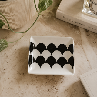 Bomboniera Coppetta Quadra "Home Monochrome Harlekin " Rosenthal 12 cm.