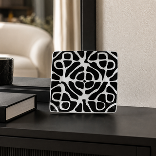 Bomboniera Coppetta Quadra "Home Monochrome Maze" Rosenthal 12 cm.
