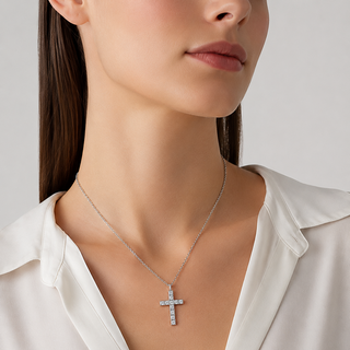Girocollo con Croce "Anniversary Square" Recarlo