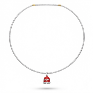 Choker Magnetico con Campanella Capri in Argento 925%