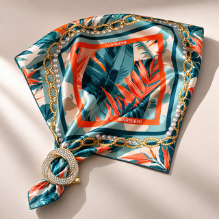 Set Ferma Carrè+Foulard Barbieri Creazioni