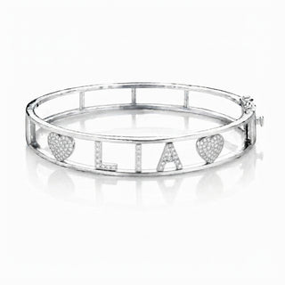 Bracciale Manetta Con Nome Personalizzabile in Argento 925%