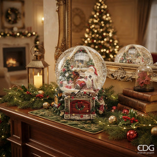 Decoro Sfera Acqua Babbo Pino EDG h. 20 cm.