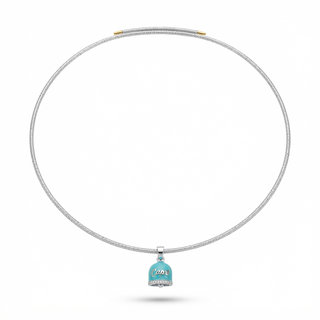 Choker Magnetico con Campanella Capri in Argento 925%