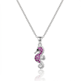 Collana Cavalluccio Marino Argento 925%